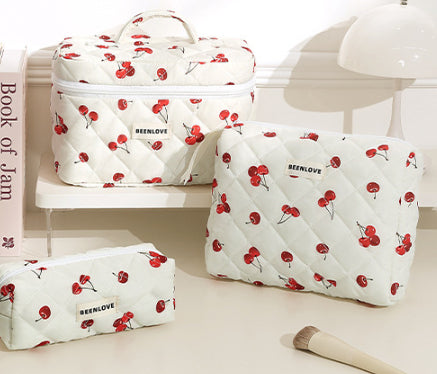 Portable Cotton Cosmetic Bag – Travel Makeup & Skincare Organizer (INS Style) What Else You Got?