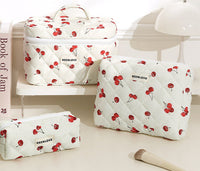 Travel Cosmetic Bag – Portable Cotton Makeup & Skincare Organizer