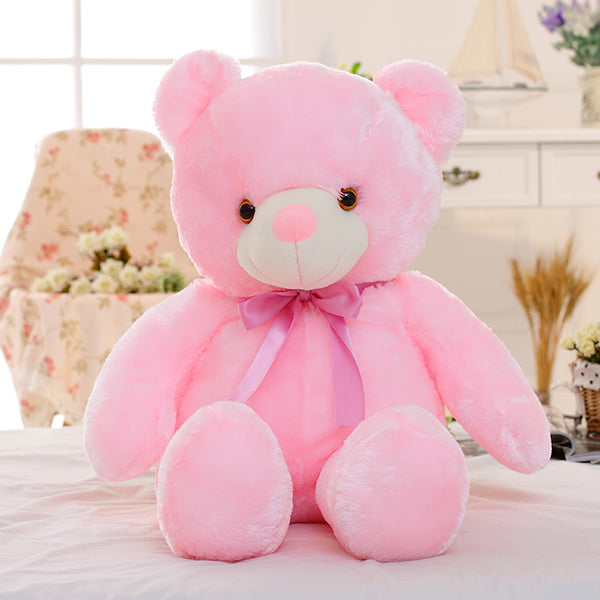 Creative Light Up LED Teddy Bear Stuffed Animals Plush Toy Colorful Glowing Christmas Gift For Kids Pillow What Else You Got?