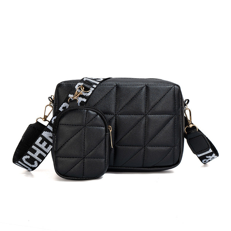 Two‑Piece PU Shoulder & Messenger Bag Set – Embroidered Crossbody with Mini Pouch What Else You Got?