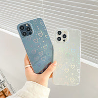 Holographic Heart iPhone Case - Radiant Faith Protection | 2026 Trend
