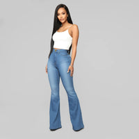 Women's High Waist Slim Fit Denim Jeans – Classic Horseshoe Cut | Flattering & Comfortable