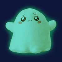 Luminous Ghost Cat Plush Toy – Glow-in-the-Dark Halloween Decor for Kids