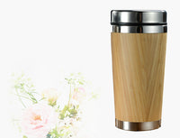 Bamboo Coffee Cup – Insulated Travel Mug with Leak-Proof Lid