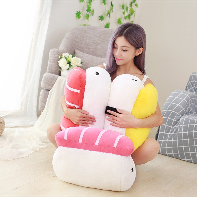 Sushi Rice Shape Stuffed Throw Pillow – Cute Novelty Kawaii Food Plush Cushion Toy for Home Decor & Gifts What Else You Got?