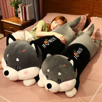 Adorable Lying Husky Plush Pillow - Cozy & Faith-Filled Decor