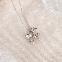 Glow-in-the-Dark Goldfish Necklace – Luminous Luck & Abundance Pendant