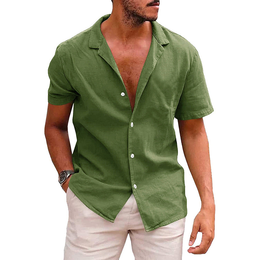 Men's Tops Casual Button Down Shirt Short Sleeve Beach Shirt Summer Mens Clothing What Else You Got?