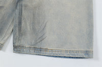Men's Loose Straight-Leg Jeans – Fifth-Length Denim Pants