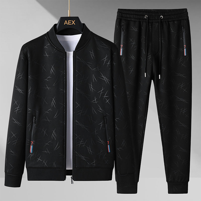 Mens Stand-Up Collar Sportswear Casual Two-Piece Set What Else You Got?