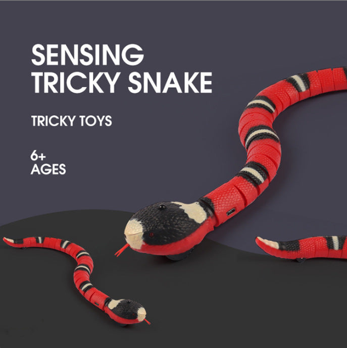 Motion-Activated Snake Pet Toy – Interactive Slithering Toy with Obstacle Avoidance