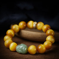 Hetian Jade Pixiu Zodiac Bracelet – Feng Shui Wealth & Protection Charm for All 12 Zodiac Signs