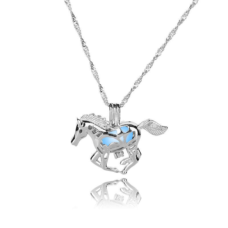 Multicolored Glow‑in‑the‑Dark Pony Necklace What Else You Got?