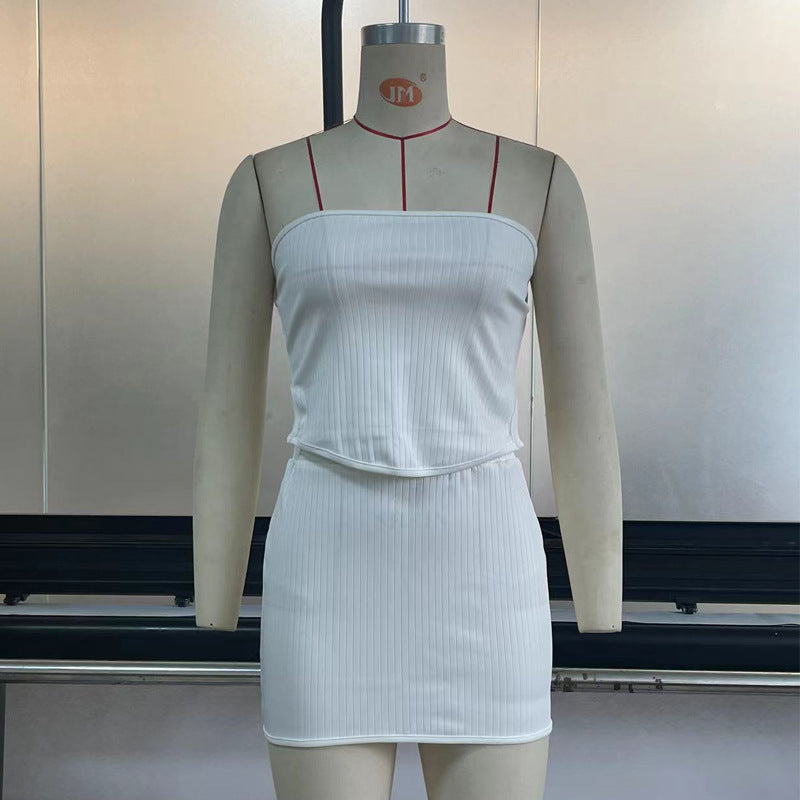 Womens Suit Sexy Summer Two Piece Outfits Crop Tops Bodycon Skirt Sets Mini Dress What Else You Got?