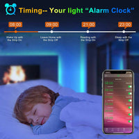 RGB LED Strip Lights 5050 Bluetooth App Control - Music Sync Room & TV Backlight
