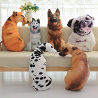 Adorable 3D Dog Print Throw Pillow – Plush Stuffed Animal Cushion for Home Decor & Gifts