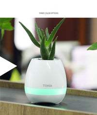 Elegant Touch-Sensitive Music Vase with Bluetooth Speaker - 12-Hour Playtime