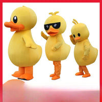 Adorable Big Yellow Duck Cartoon Costume - Fun & Faith-Inspired Winter Wear