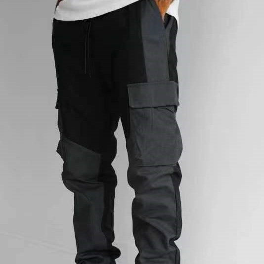 Men's Multi-Pocket Cargo Pants – Loose Fit Casual Trousers with Utility Style