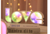 Romantic LED LOVE Light - Perfect Valentine's Day Gift, Wedding Decor & Birthday Surprise - USB Powered