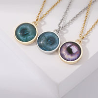 Personalized Iris Eye Photo Necklace – Custom Keepsake Gift for Her, Him or Yourself