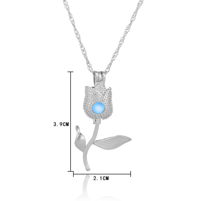 Glow‑in‑the‑Dark Rose Necklace What Else You Got?