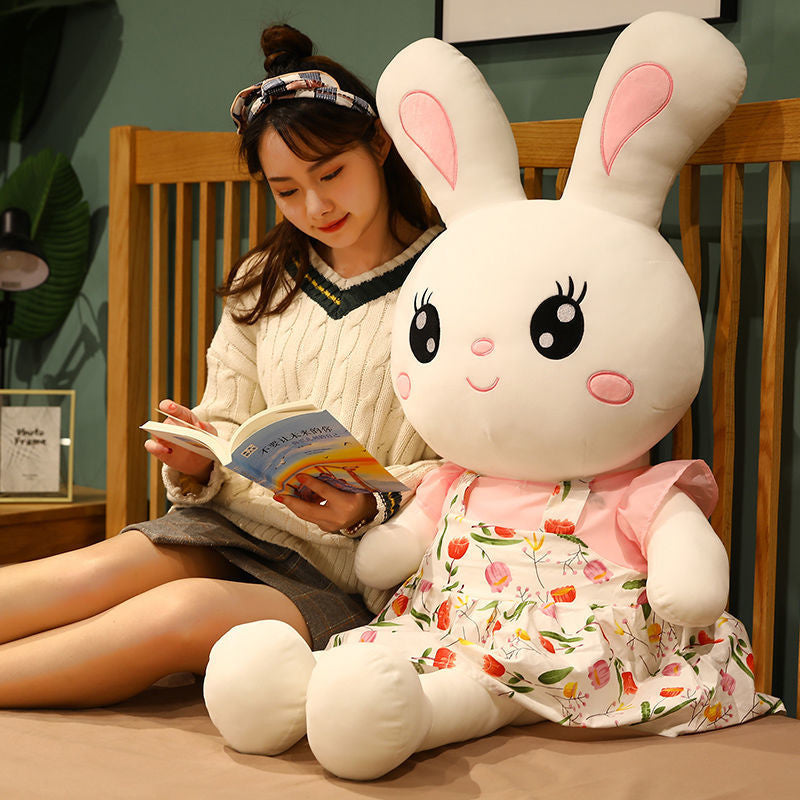 Adorable Flower Skirt Rabbit Plush Pillow - Perfect Christian Gift for Kids