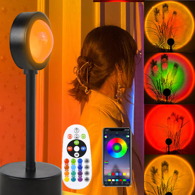 Heavenly Sunset Projection Lamp - Divine Wall Decor with 4 Light Modes & Adjustable Angle