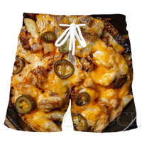 Men's Printed Beach Shorts – Straight-Fit Summer Swim Trunks