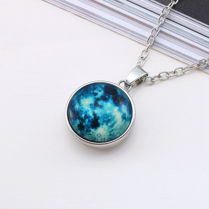 Galaxy Planet Glass Luminous Necklace What Else You Got?