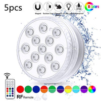 Divine Glow: Waterproof LED Submersible Lights with Remote - Illuminate Your Space with Faith & Light