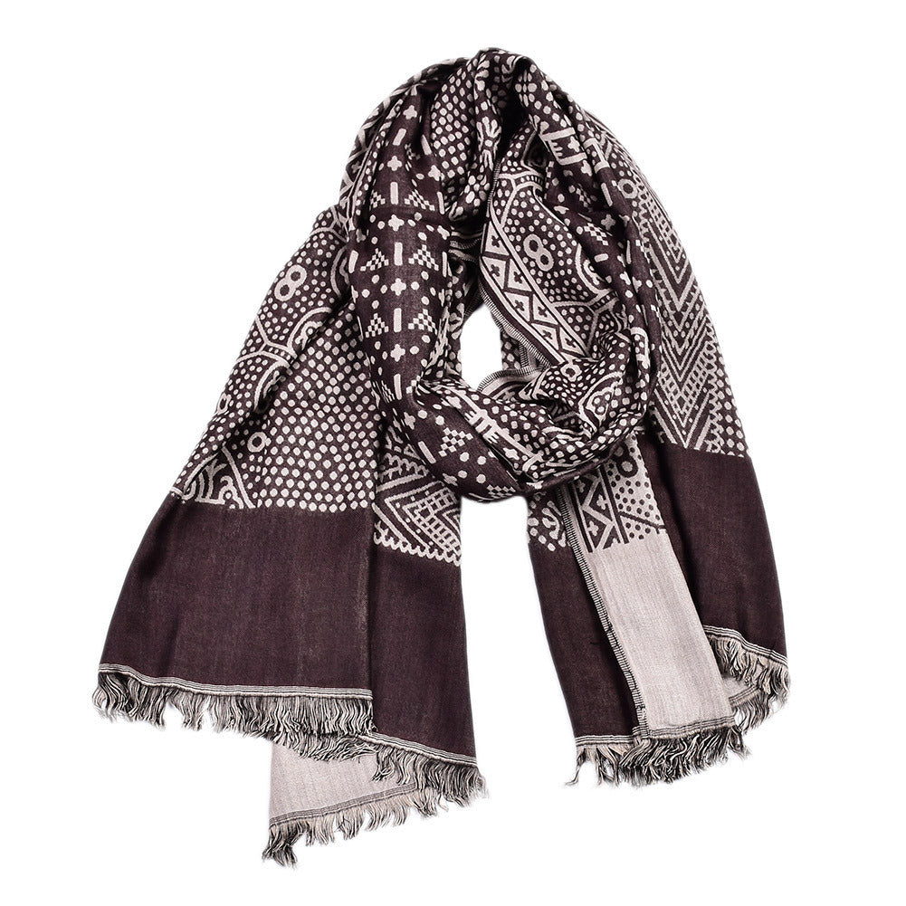Ethnic Yarn‑Dyed Totem Scarf What Else You Got?