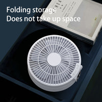 Rechargeable Ceiling Fan with Remote & Night Light – Portable USB Folding Fan