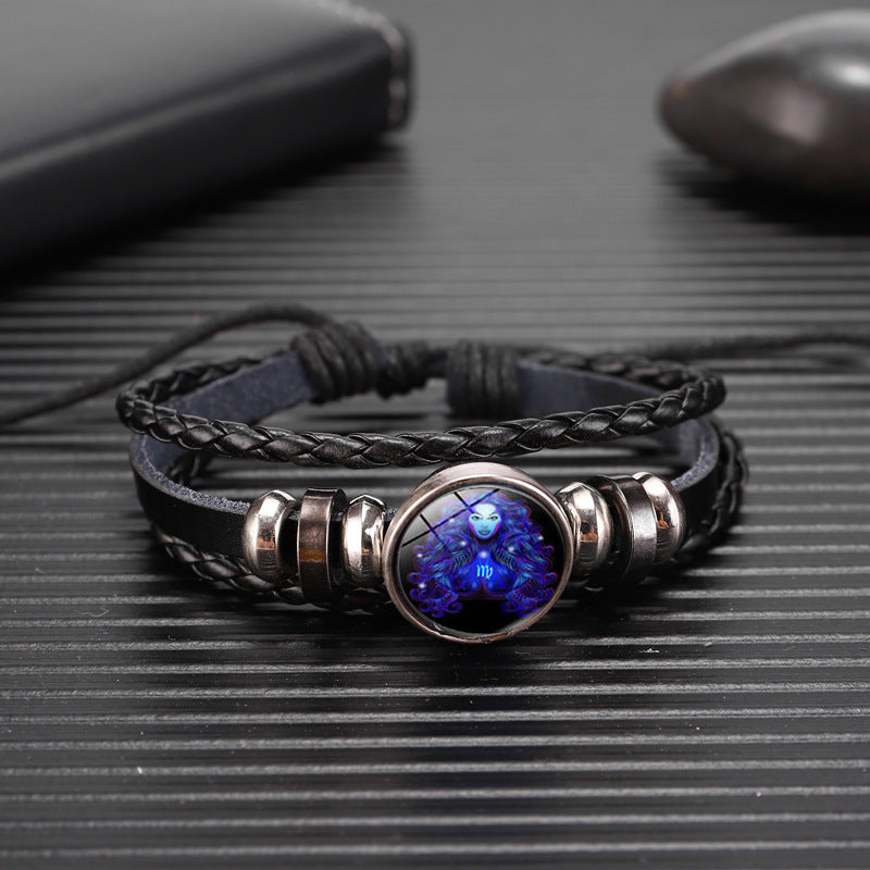 12 Zodiac Constellation Bracelet Luminous Braided Design Bracelet For Men Women Kids What Else You Got?