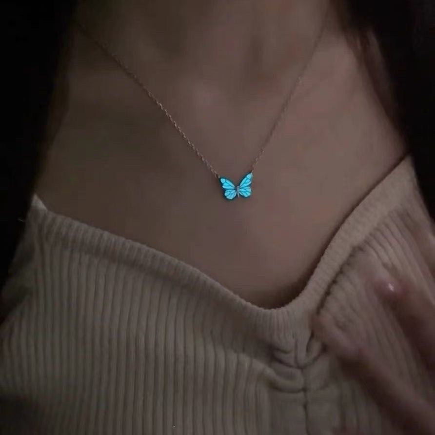 Blue Luminous Butterfly Jewelry Set What Else You Got?