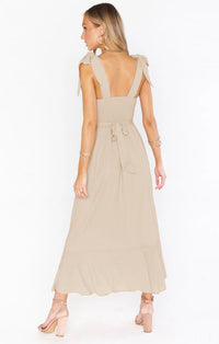 Elegant Lace-Up Suspender Dress with Ruffled Hem & Side Split - Summer Chic