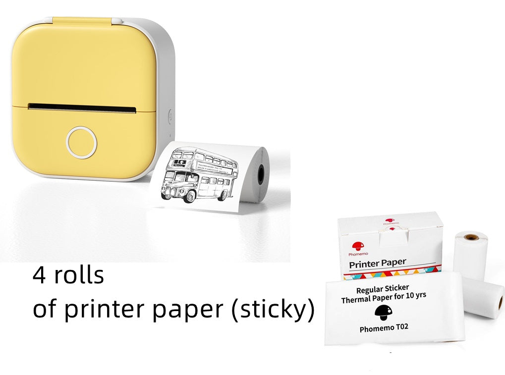 Portable Mini Thermal Label Printer Home Photo Printer Student Wrong Question Printer Bluetooth-compatible Mini Label Printer Price Tag What Else You Got?