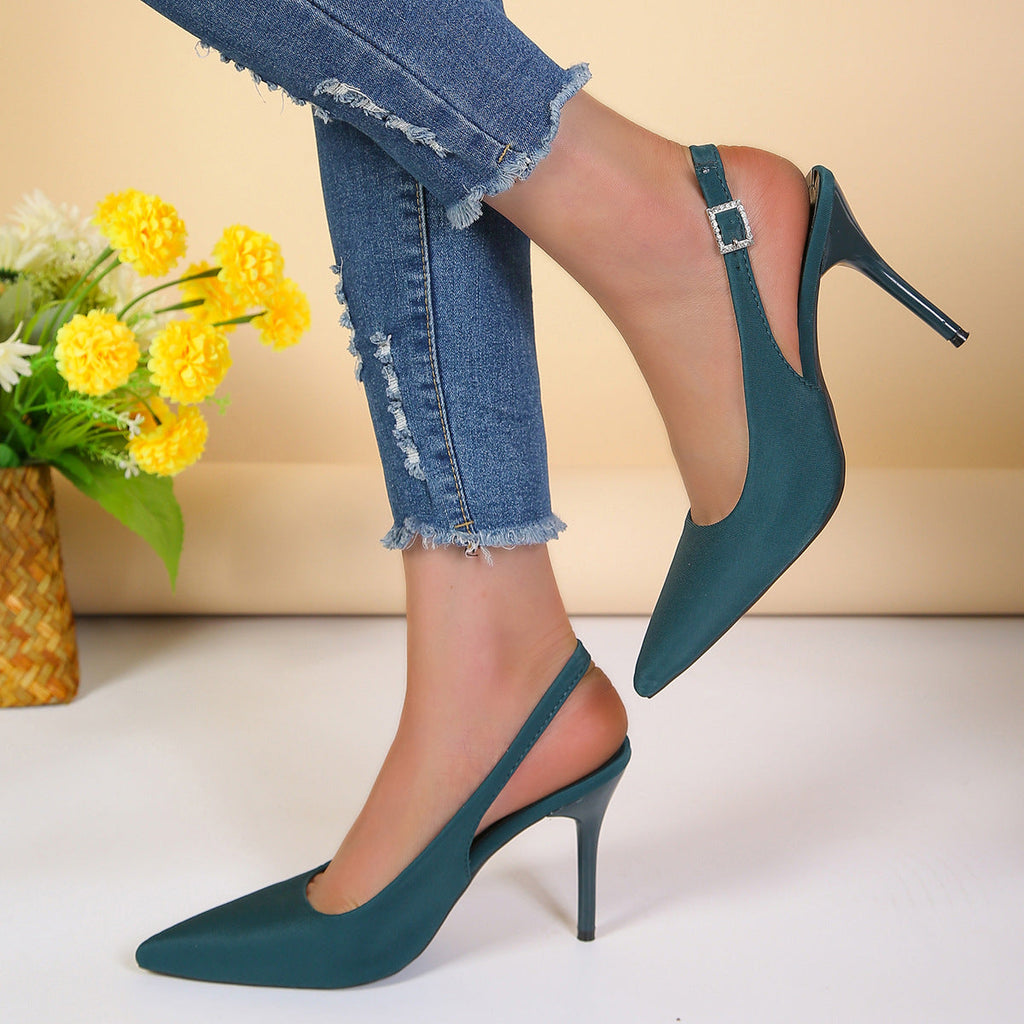 Pointed Toe Buckle Sandals Fashion Summer Stiletto High Heels Shoes For Women What Else You Got?