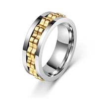 Unisex Titanium Steel Ring – Seiko-Crafted Minimalist Band Sizes 6–13