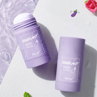 Green Tea & Eggplant Clay Mask Stick | Deep Pore Cleansing & Oil Control | Acne-Fighting Skincare