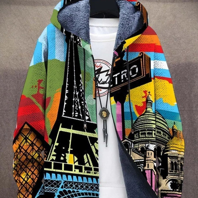 Cozy Winter Windproof Jacket with Plush Lining - Stylish & Warm