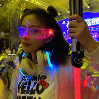 LED Rave Glasses – 7-Color Glow Party Goggles for Festivals & Concerts