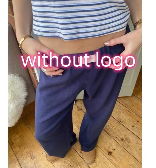 Fashion Y2K Striped Straight Trousers Summer Elastic High Waist Wide Leg Pants For Women What Else You Got?