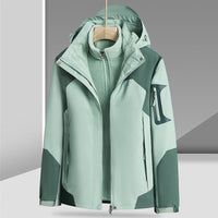 All-Weather 3-in-1 Waterproof Winter Jacket with Removable Fleece Liner - Unisex & Windproof