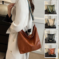 Retro Chic Ethnic Strap Bucket Bag