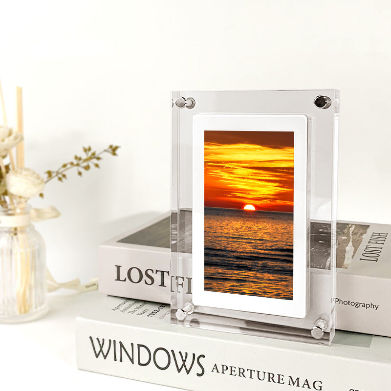 Transparent Acrylic Digital Photo Frame Video Player What Else You Got?