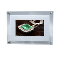 Heavenly Moments Digital Photo Frame - Transparent Acrylic Video Player for Family Memories & Worship | 7-10