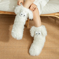 Cozy Fleece Snow Socks – Anti-Slip Winter Warmers with Adorable Pet Designs (One Size Fits Most)