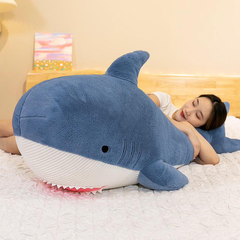New Shark Throw Pillow Plush Toy Rabbit Fur Doll Doll What Else You Got?
