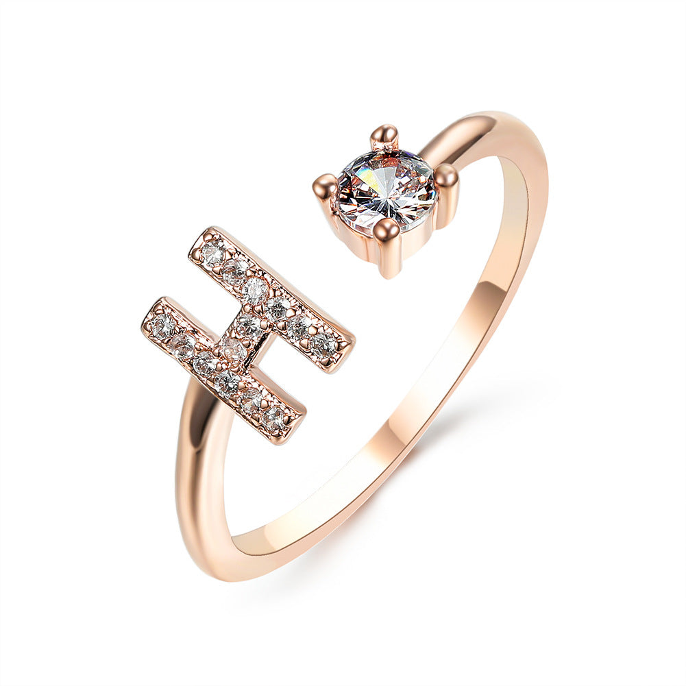 New Design Adjustable 26 Initial Letter Ring Fashion Jewelry For Women Simple Elegant Jewelry What Else You Got?